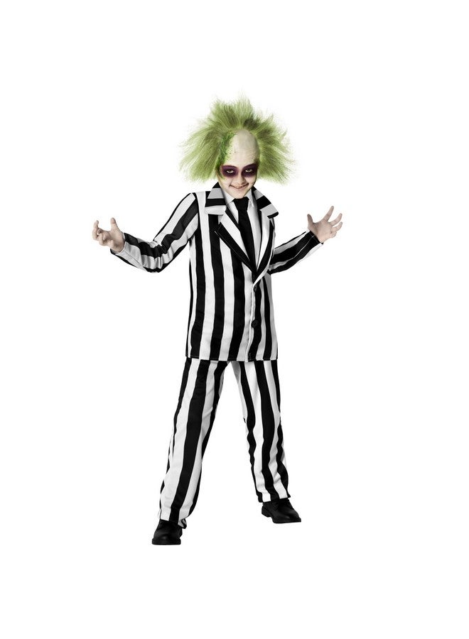 Morph Kids Black And White Striped Suit Costume Halloween Costume For Boys Halloween Costume Medium - Image 5