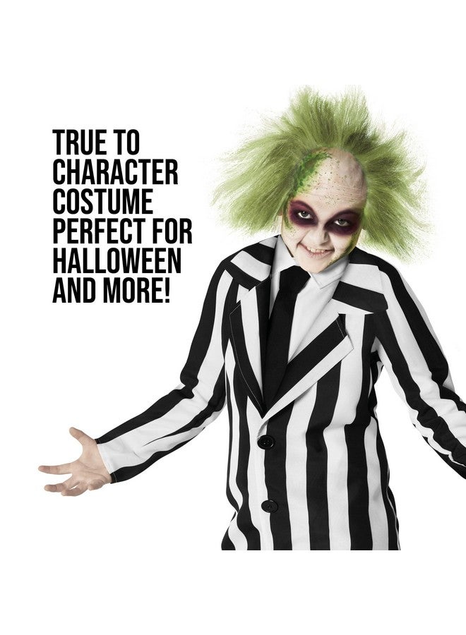 Morph Kids Black And White Striped Suit Costume Halloween Costume For Boys Halloween Costume Medium - Image 4