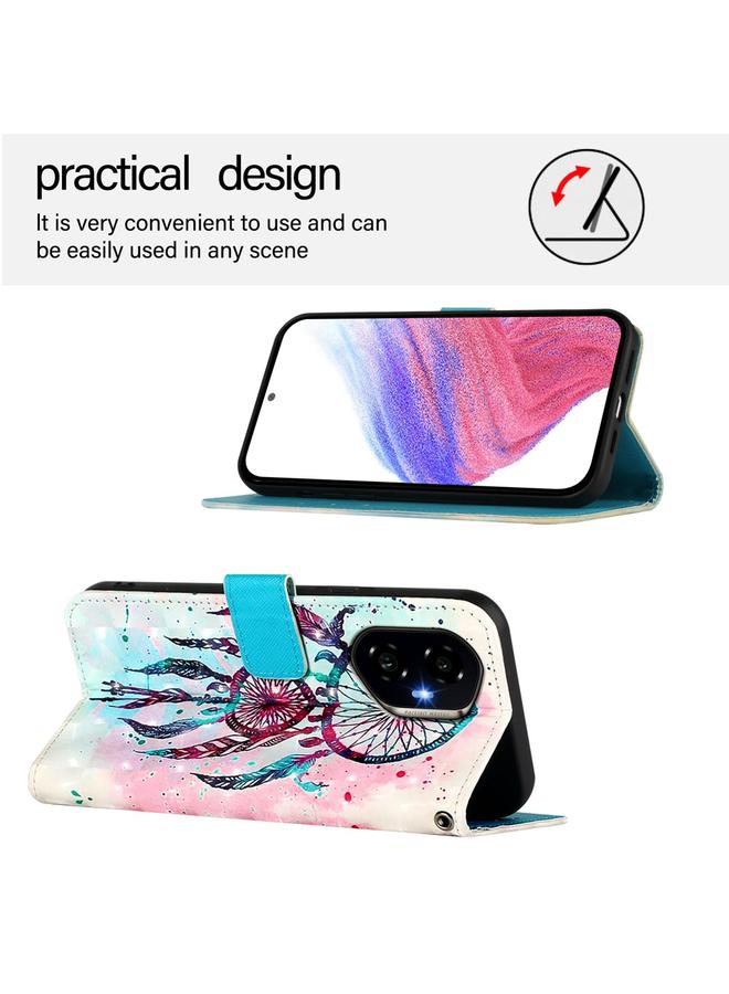 S-TOP Case For Honor 300 3D Painting Horizontal Flip Leather Phone Case - Image 4