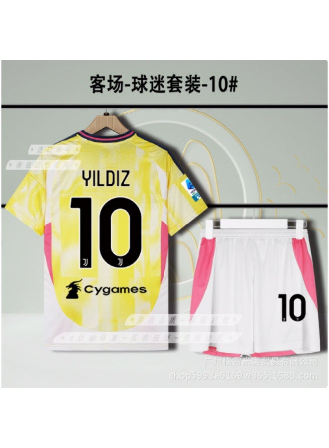Youw Tus Jersey Home Away Flahovich Chiesa Bogba Fans Children's Football Uniform Suit