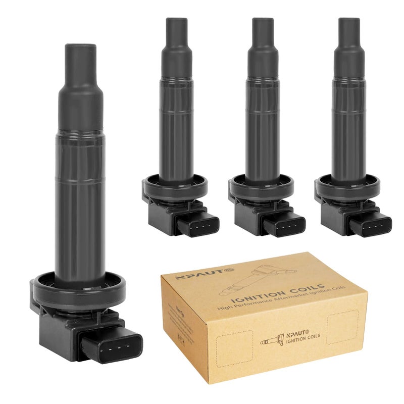 Ignition Coil Packs Replacement for 15 L4 Toyota Prius C Yaris Echo Scion xB xA 2001 2002 2003 2004 2005 2006 2007 2008 2009 2010 2011 2012 2013 2014 2015 2016 2017 2018 UF316 Set of 4
