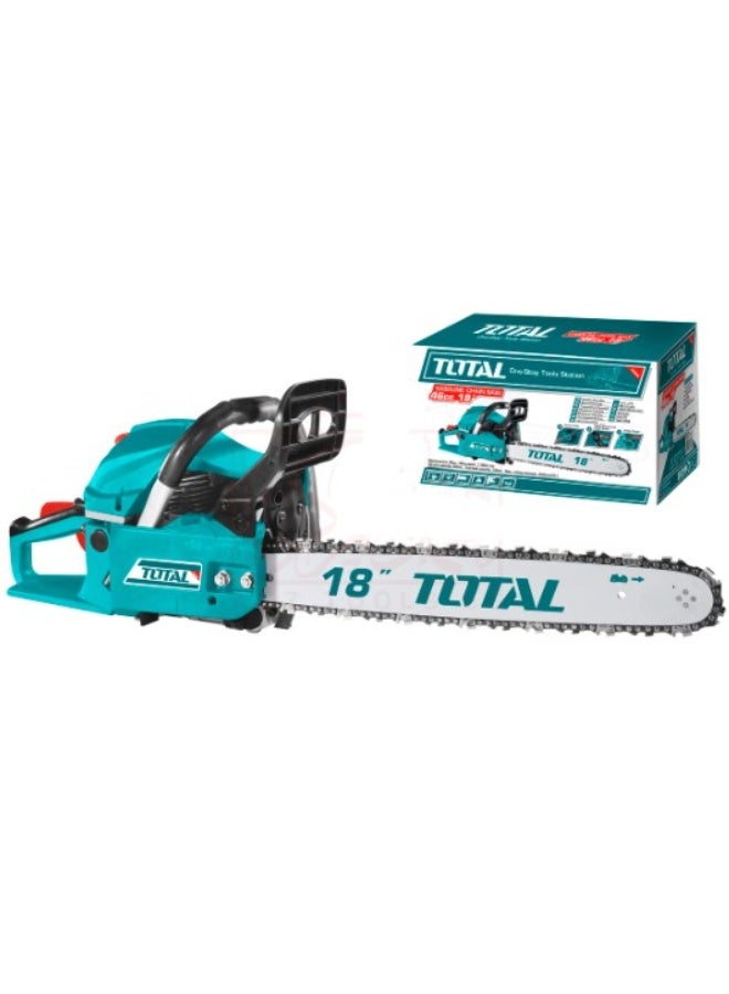 منشار شجر بنزين 18 بوصة موديل Total TG5451811 Gasoline Chain Saw 18 Inch