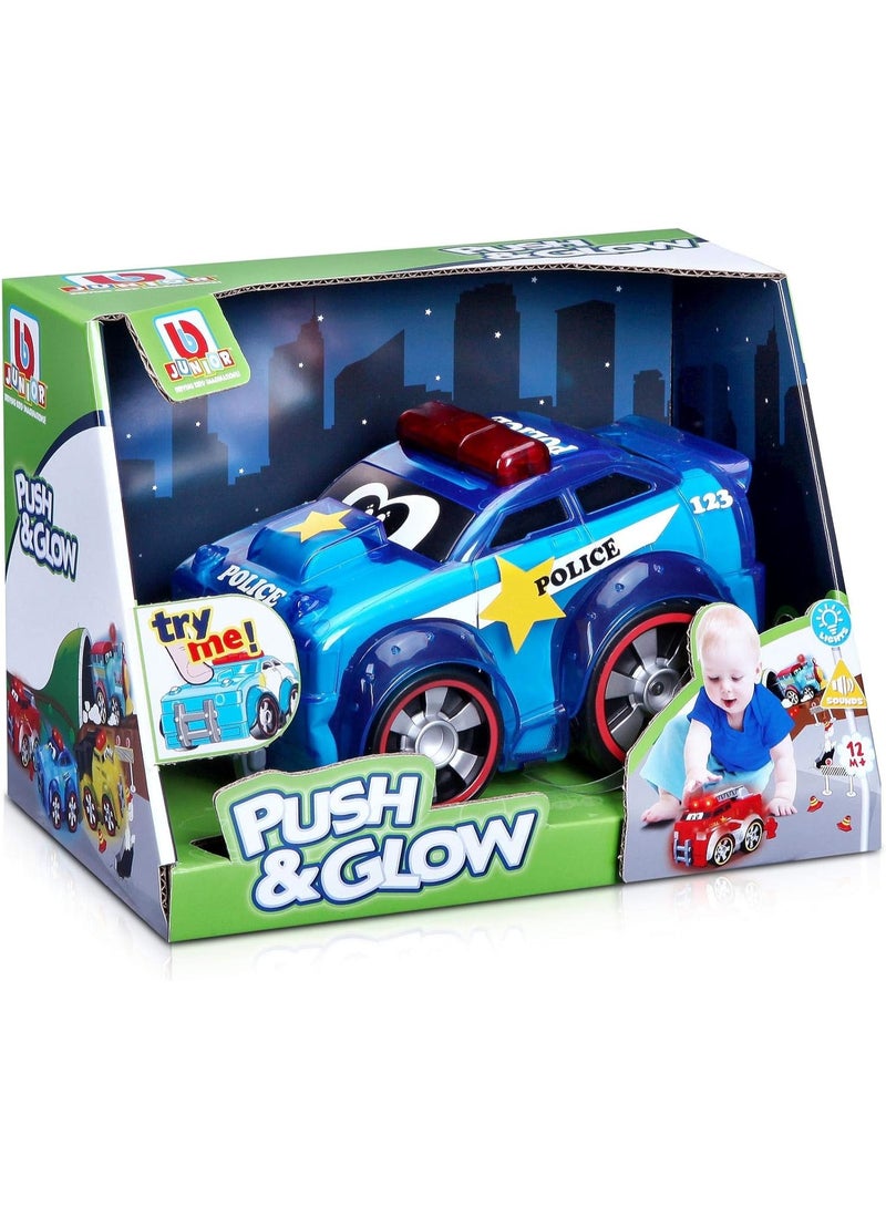 BB Junior BBJunior Push And Glow Police Car - Image 1