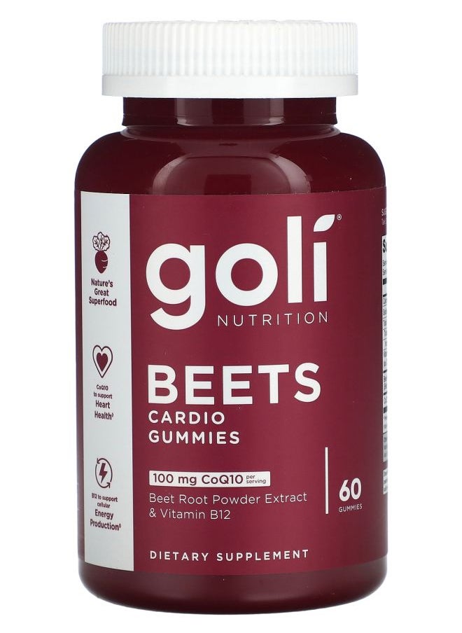 Goli Nutrition Beets Cardio Gummies 60 Gummies 