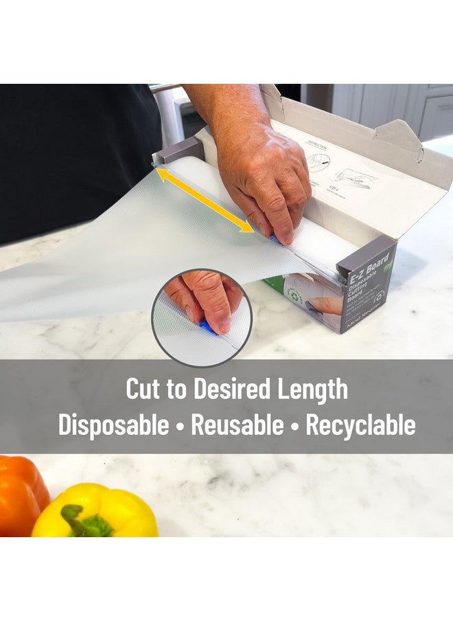 Mind Reader Mind Reader E-Z Board Disposable Plastic Cutting Board, 20 Square Feet, Easy Clean-Up and Convenient Use, Ideal for Camping, Hunting, Boating, and For People With Food Allergies, Clear  - Image 3