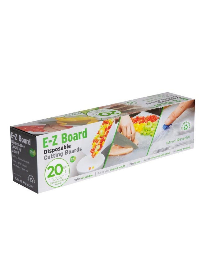Mind Reader Mind Reader E-Z Board Disposable Plastic Cutting Board, 20 Square Feet, Easy Clean-Up and Convenient Use, Ideal for Camping, Hunting, Boating, and For People With Food Allergies, Clear  - Image 1