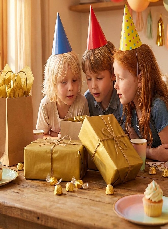 Luckonway 40 Sheets 20x20 Inches Premium Gold Metallic Tissue Paper for Gift Bags – Bulk Gift Wrapping Paper for Christmas, Weddings, Parties & Art Crafts (Gold) - Image 5