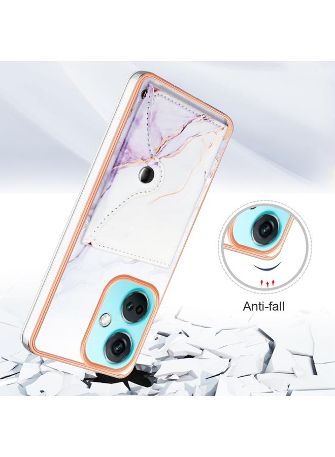 S-TOP Case For OnePlus Nord CE 3 Marble Pattern IMD Card Slot Phone Case - Image 2