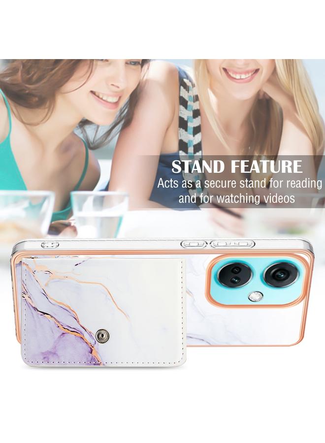 S-TOP Case For OnePlus Nord CE 3 Marble Pattern IMD Card Slot Phone Case - Image 5