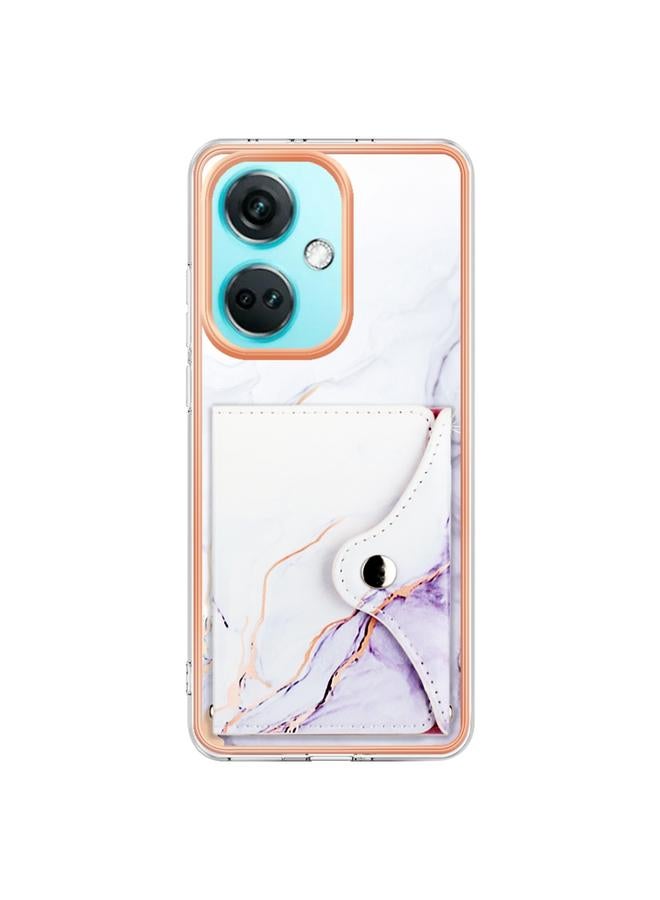 S-TOP Case For OnePlus Nord CE 3 Marble Pattern IMD Card Slot Phone Case - Image 3