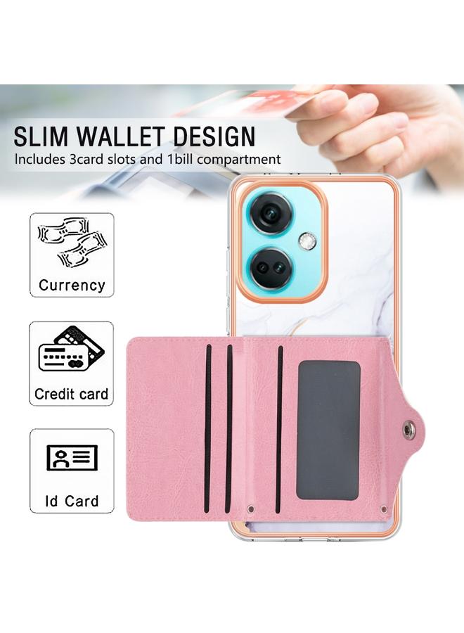 S-TOP Case For OnePlus Nord CE 3 Marble Pattern IMD Card Slot Phone Case - Image 4