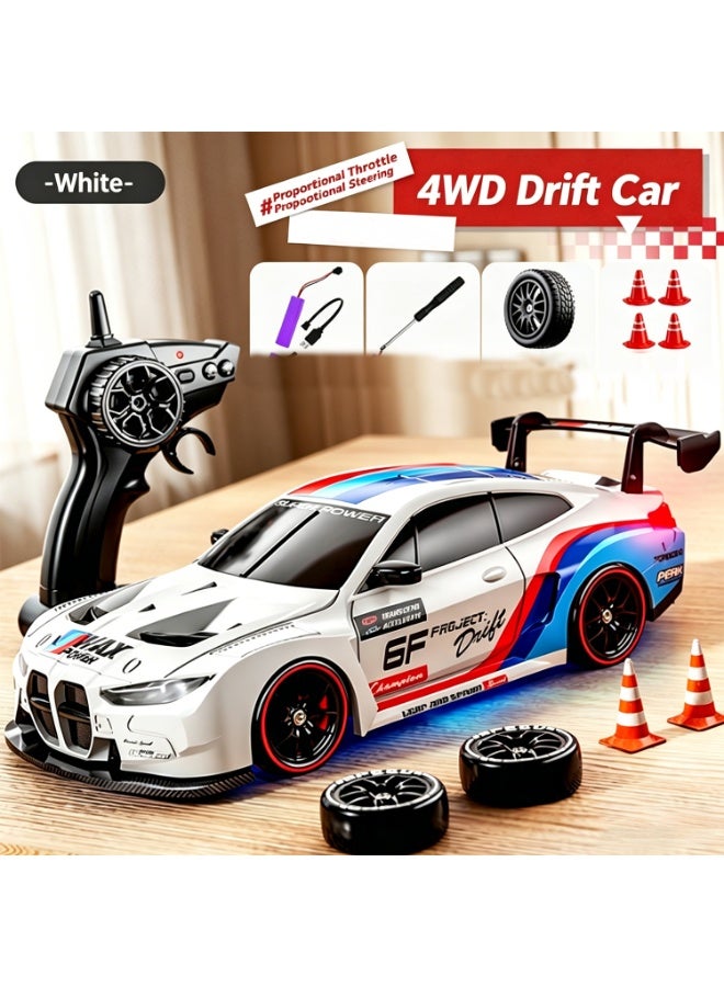 Drift RC Car  4WD High-Speed Remote Control Racing Car with Flashing Lights, Dual Tires, USB Charging,Racing Car Toys for Boys Girls Kids Adults - Image 1