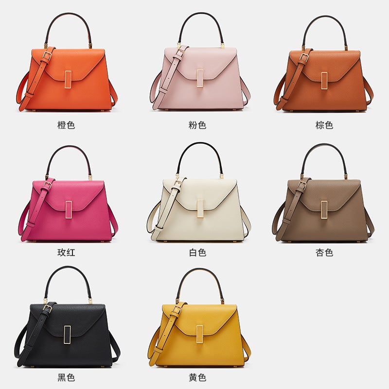 Women Hand Bag024 New Women'S Bag Handbag Litchi Pattern Kelly Bag Women'S Aristocratic Shoulder Crossbody Bag - Image 5