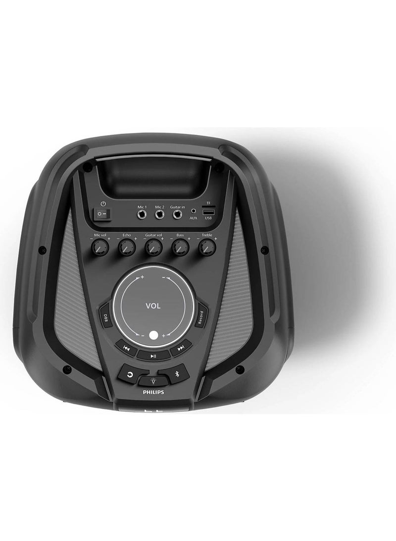 Philips Avent Philips Bluetooth Party Speaker, 60W (RMS) Output Power, Dynamic Bass Boost, 10 RGB Light Modes, DBB Bass Booster, Bluetooth 5.0, Microphone & Guitar Inputs, Black | TAX4509/73 - Image 4