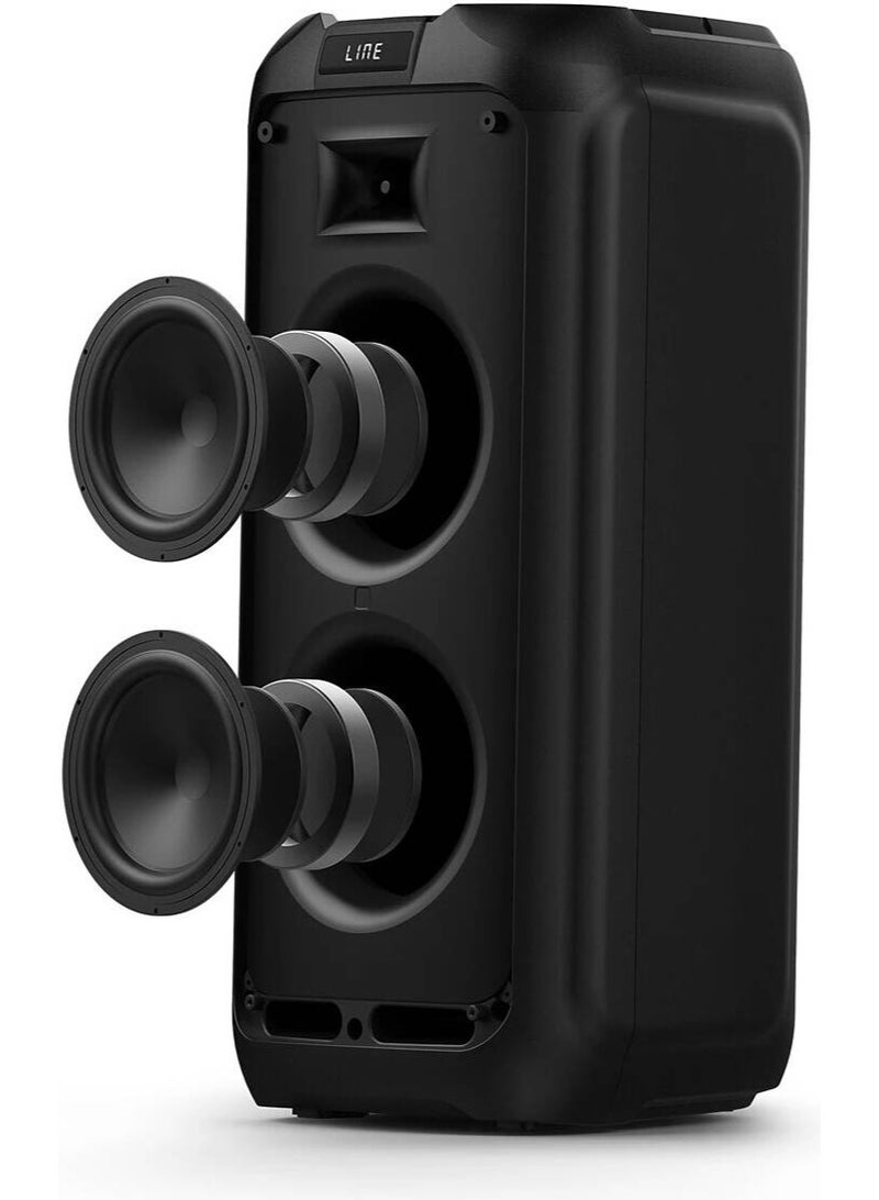 Philips Avent Philips Bluetooth Party Speaker, 60W (RMS) Output Power, Dynamic Bass Boost, 10 RGB Light Modes, DBB Bass Booster, Bluetooth 5.0, Microphone & Guitar Inputs, Black | TAX4509/73 - Image 3