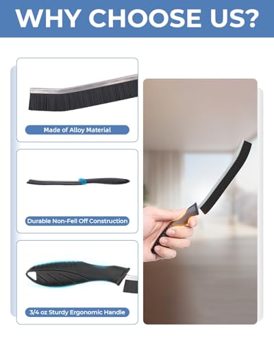 Cleangor Crevice Cleaning Brushes, Cleaner Scrub Brush Tool for Hard to Reach Tight Space, Home Essentials, Cleaning Supplies for Shower, Bathroom, Kitchen, Toilet, Window - Image 4