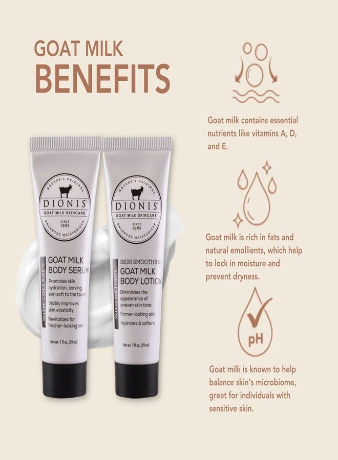 Dionis Body Treatment Goat Milk Duo - Body Lotion with Retinol and Body Serum with Collagen For Smoother and Younger Skin - Image 2