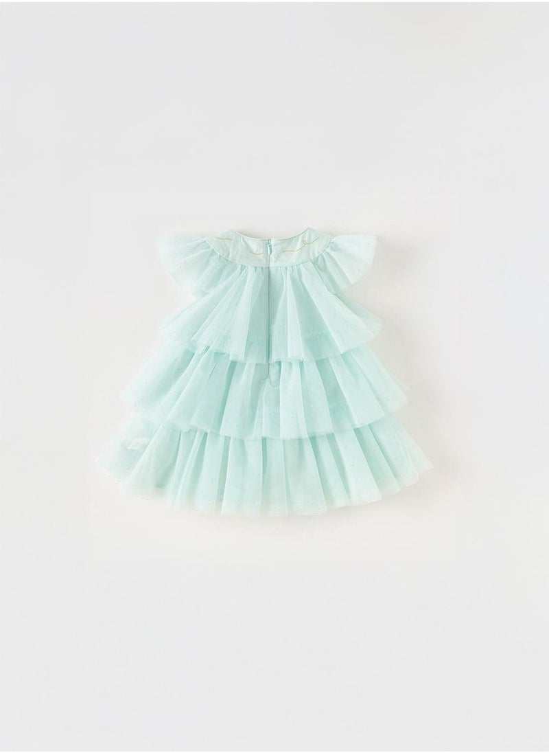 Dave & Bella - Layered Sea Foam Dress - Image 1