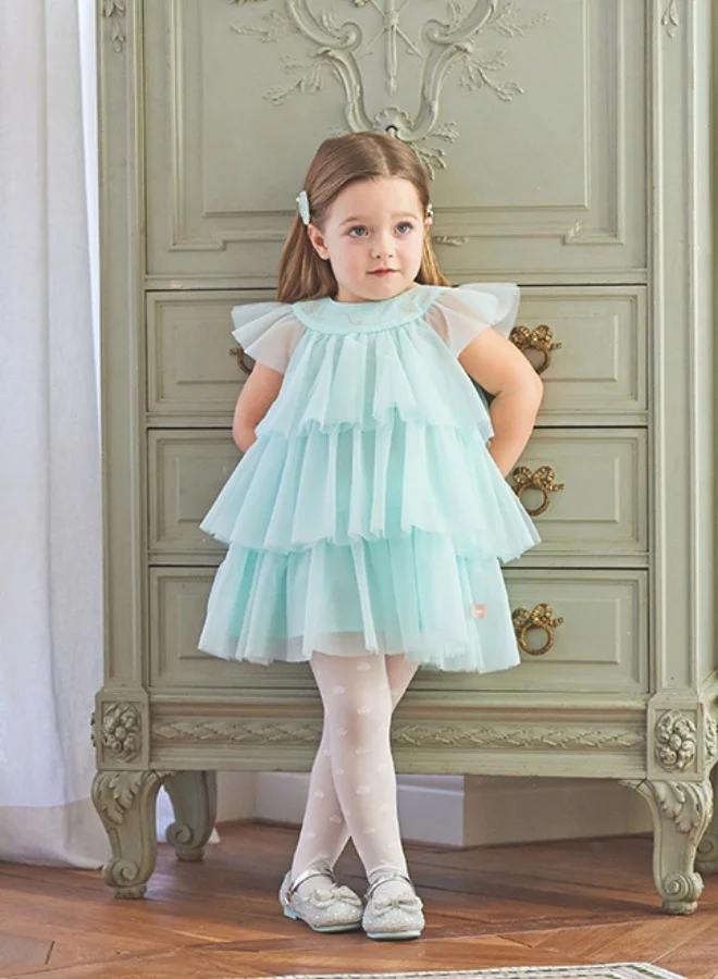 ديف اند بيلا فستان بطبقات من إسفنج البحر