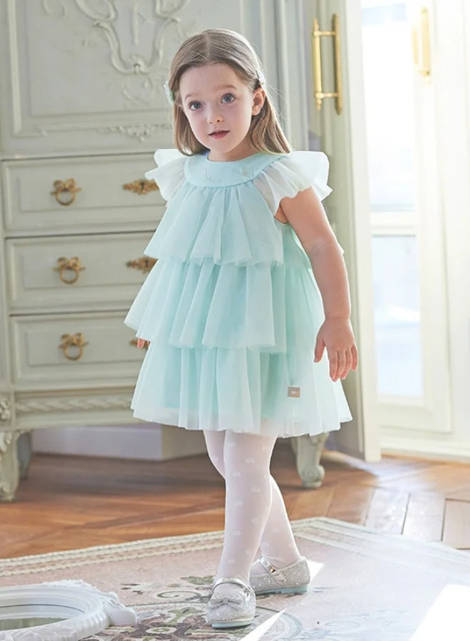 ديف اند بيلا فستان بطبقات من إسفنج البحر