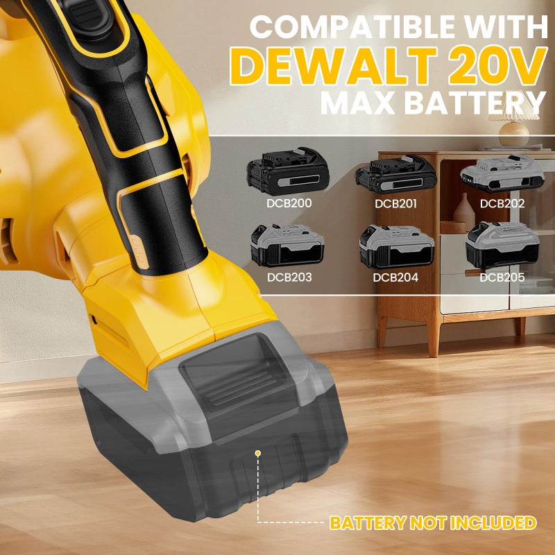DEMIMA Cordless Vacuum for Dewalt 20V Battery, 5 in 1 Lightweight Handheld Vacuum Cleaner with 500W Powerful Motor, 46 CFM Portable Hand Vacuum with Filtration HEPA for Floor, Carpet(Battery Not Included) - Image 3