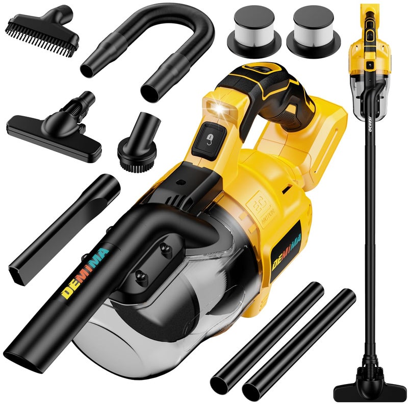 DEMIMA Cordless Vacuum for Dewalt 20V Battery, 5 in 1 Lightweight Handheld Vacuum Cleaner with 500W Powerful Motor, 46 CFM Portable Hand Vacuum with Filtration HEPA for Floor, Carpet(Battery Not Included) - Image 1