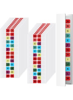 NEWEST 520 Pieces Colored Alphabetical Tab Indexes 20 Sheets Self Adhesive Az Alphabet Index Tabs Dividers Waterproof Page Markers Alphabetical File Tabs For Binders Notebook Book Folder  - Image 1
