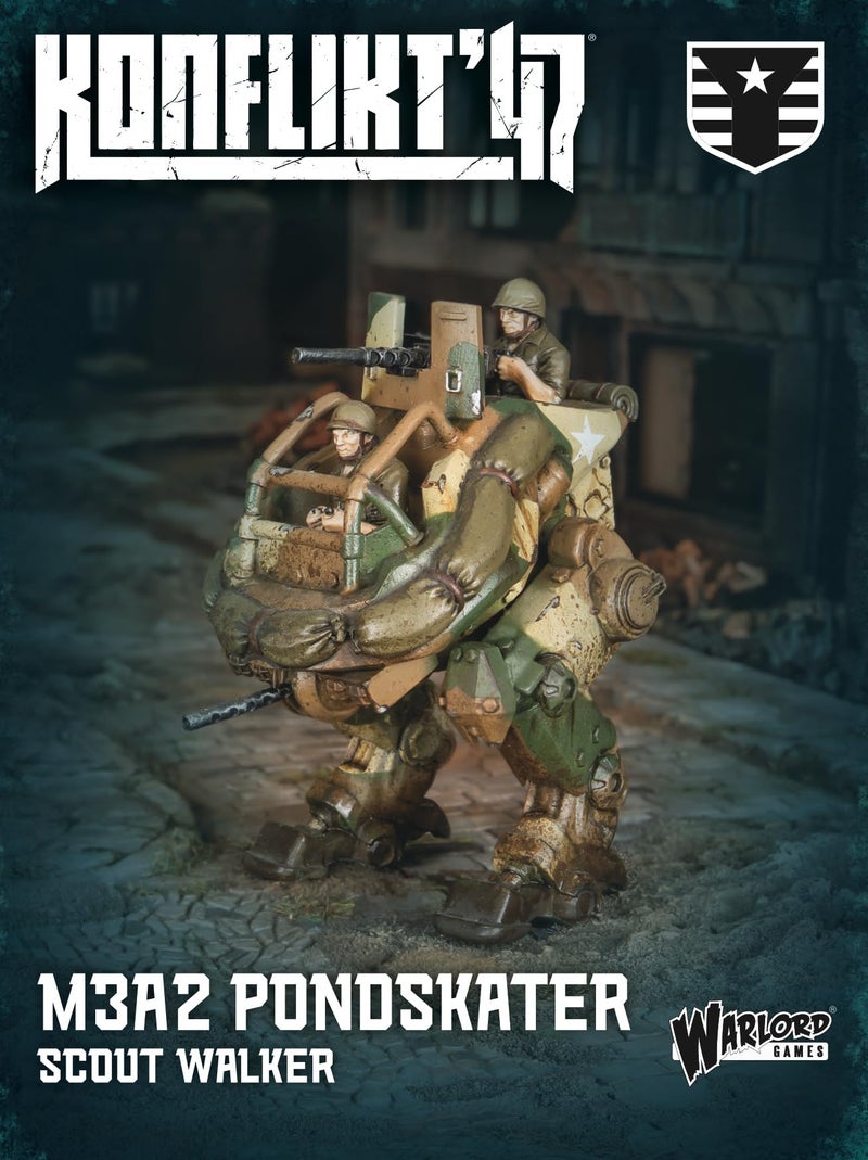 Warlord Games M3A2 Pondskater Scout Walker United States Miniature for Konflikt 47 Highly Detailed 28mm Scale Miniature - Image 3