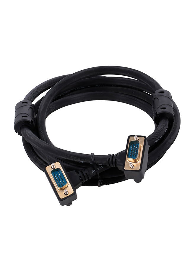 NIBEMINENT 15-Pin VGA 3+9 Male To Projector Cable Black - Image 1