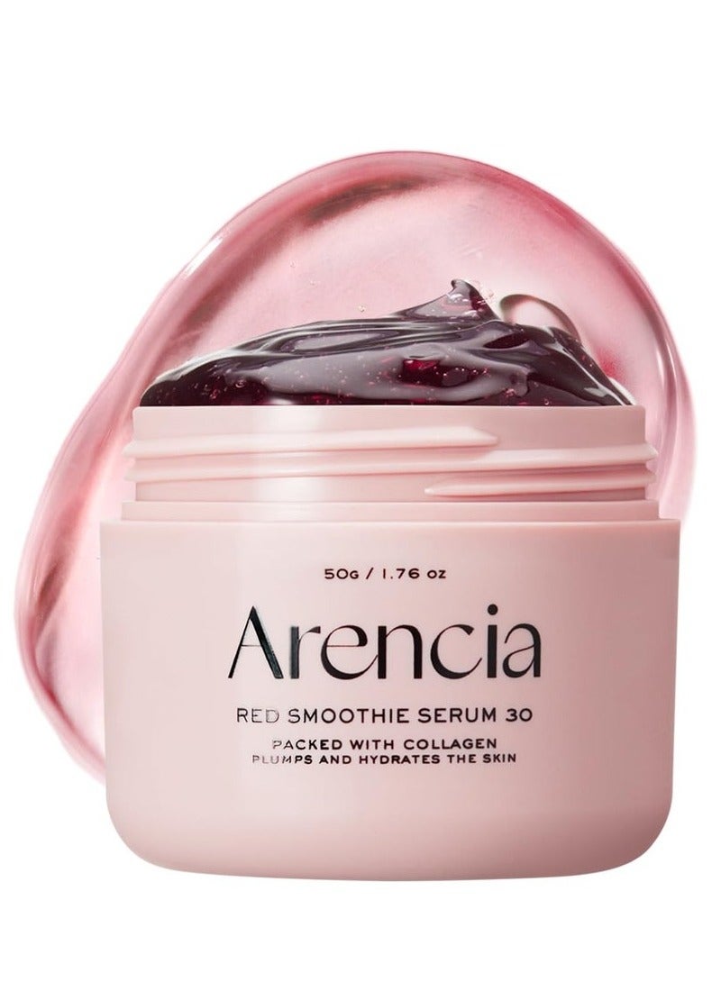 arencia Red Smoothie Serum 30, Packed with Collagen Plumps and Hydrates the Skin 