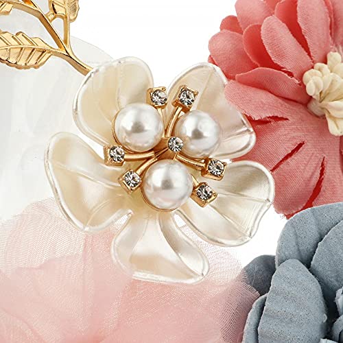 Gets Acrylic Purses and Handbags for Women Floral Beaded Embellished Clutch Elegant Banquet Evening Handbags Crossbody Bag Transparent - Image 5