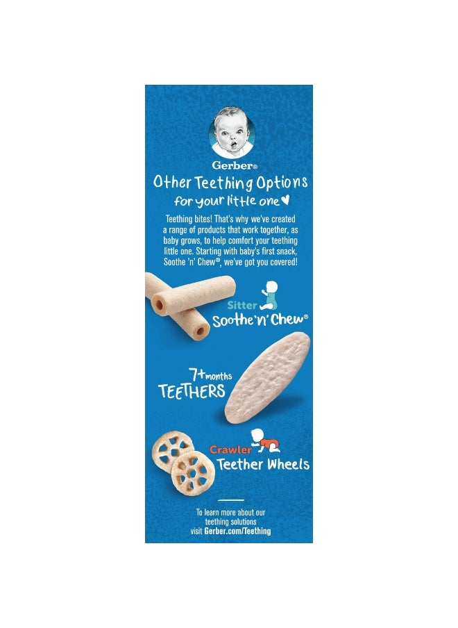 Gerber Gerber, Snacks for Baby, Teethers, Gentle Teething Wafers, 7+ Months, Strawberry Apple Spinach, 12 Individually Wrapped 2-Packs, 2 Wafers Each  - Image 4