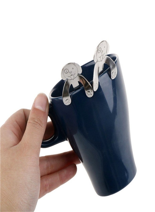 Haishell 4 Pcs Cat Coffee Spoon Stainless Steel Dog Dessert Spoon Drink Spoons Mixing Spoon Milkshake Spoon Tableware Kitchen Supplies,Silver - Image 4