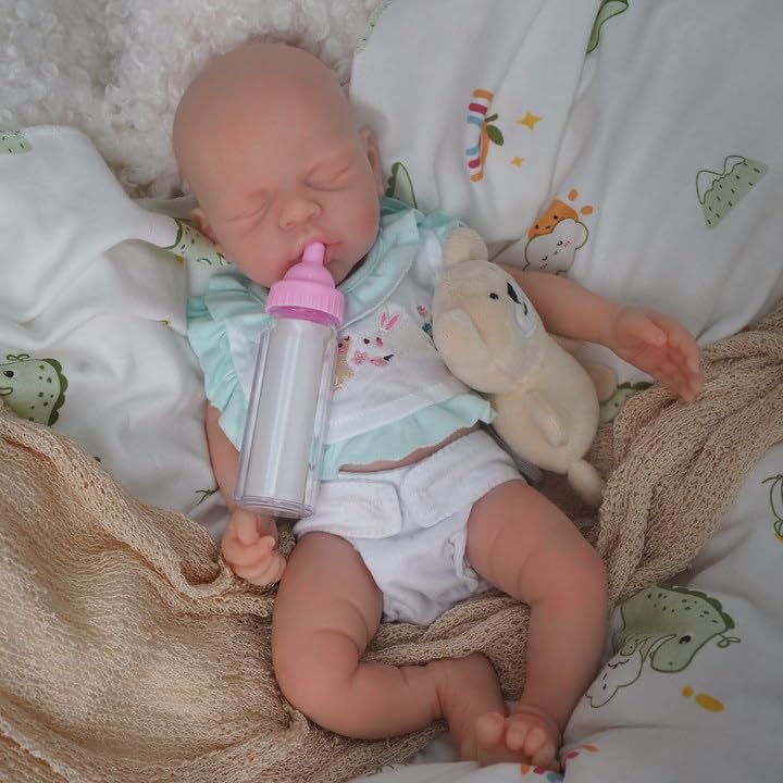 Mire & Mire Reborn Baby Dolls 12" Boy Micro Preemie Full Body Silicone Baby Doll Realistic-Newborn Baby Dolls That Look Real Sleeping Baby Doll -3 - Image 4