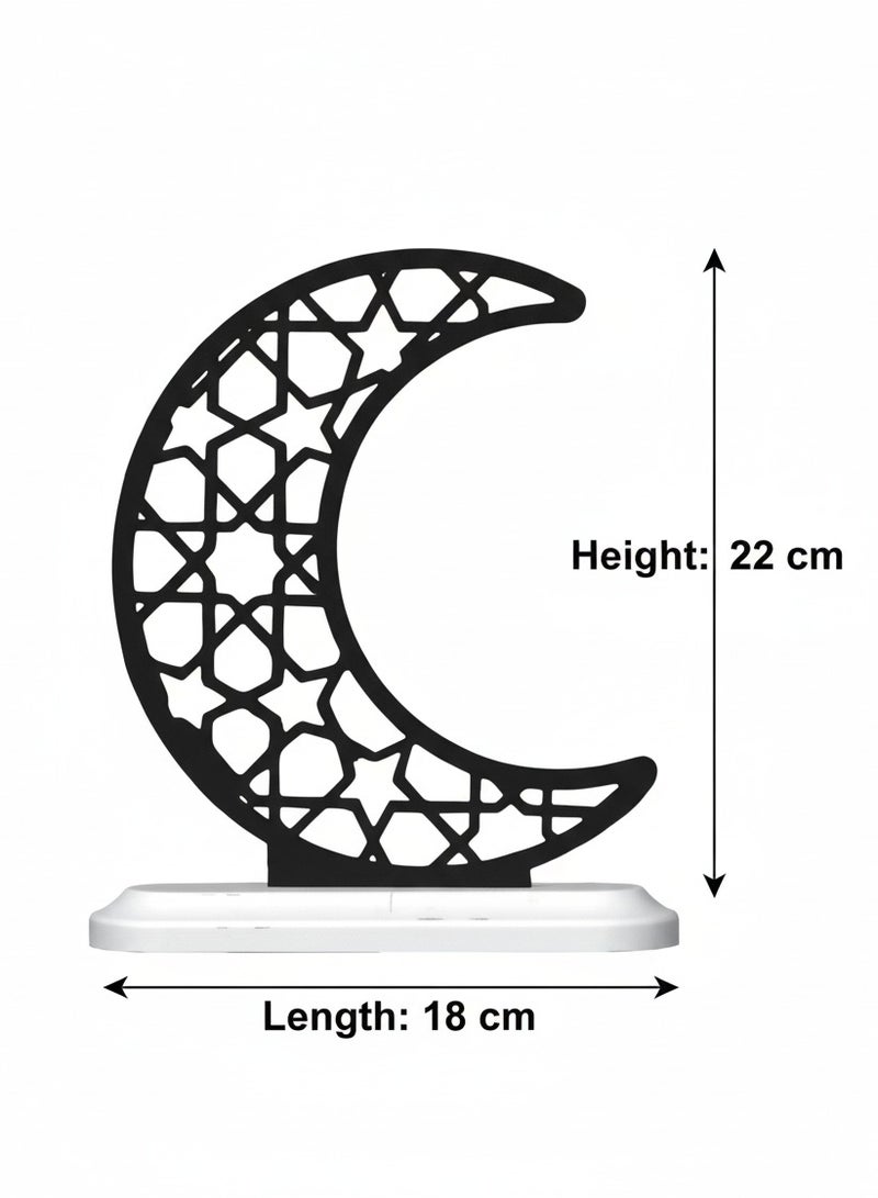 أخوة ثلاثي الأبعاد زينة هلال رمضان للطاولة – بنقوش هندسية إسلامية - Image 3