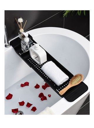 Expandable Non-slip Bath Caddy Bathtub Tray (black) - pzsku/ZFB2EC8B41B25E46F9F8DZ/45/_/1680239746/6b140f98-8714-4ddc-a7c4-33ae18e1819b