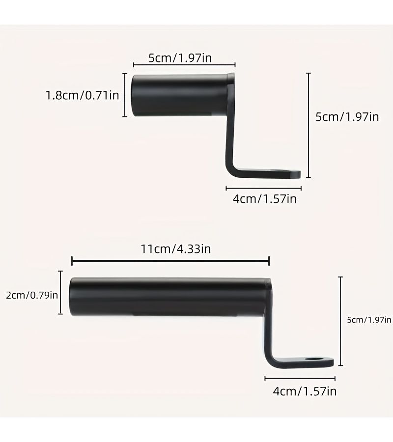 1pc Motorcycle Mirror Holder Extension Bracket Handlebar Extension Bracket Headlight Extension Bracket Light Bracket Long Suitable For Motorcycles - Image 3