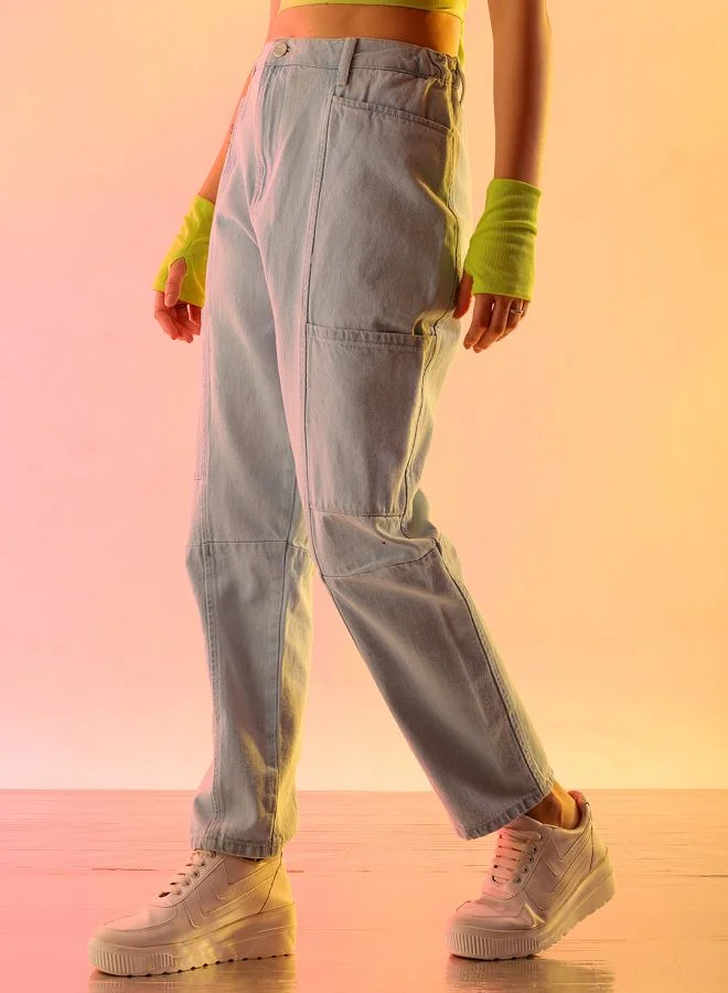 مرفوعة Women Anti Fit Solid High-Rise Jeans