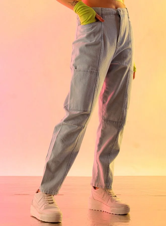 مرفوعة Women Anti Fit Solid High-Rise Jeans