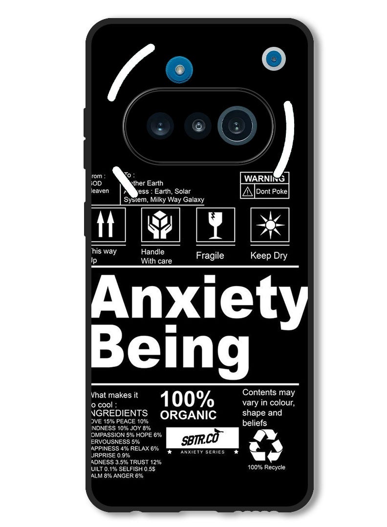 Theodor حافظة متوافقة مع هاتف Nothing Phone 3a حماية مضادة للصدمات غطاء بامبر قلق الوجود - Image 1