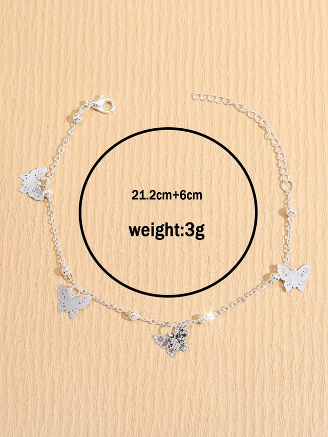 Styli  Styli Butterfly-Shaped Pendants Anklet for Women | Best Price UAE