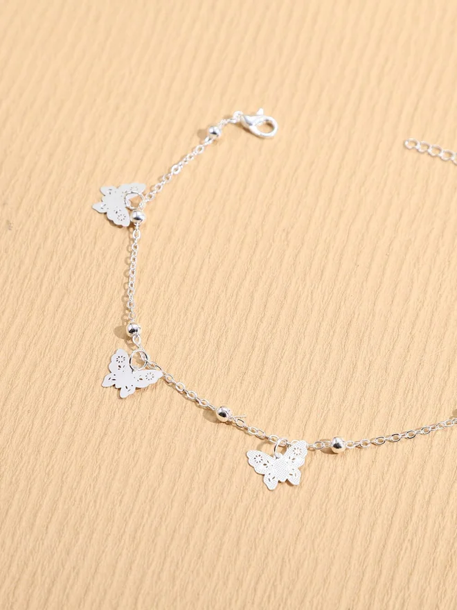 Styli  Styli Butterfly-Shaped Pendants Anklet for Women | Best Price UAE