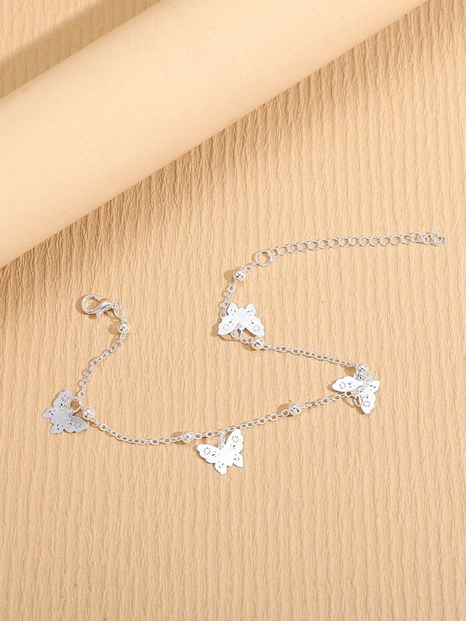 Styli Butterfly-Shaped Pendants Anklet - Image 2