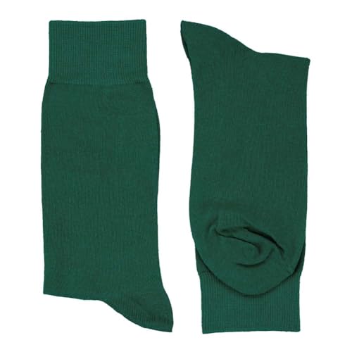 tiemart Men's Socks, One Pair (Hunter Green Solid) - Image 2