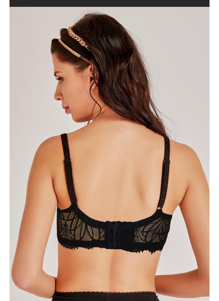 Magic Form 4053 Women's Spongeless Underwire Bra-Black  - Image 2