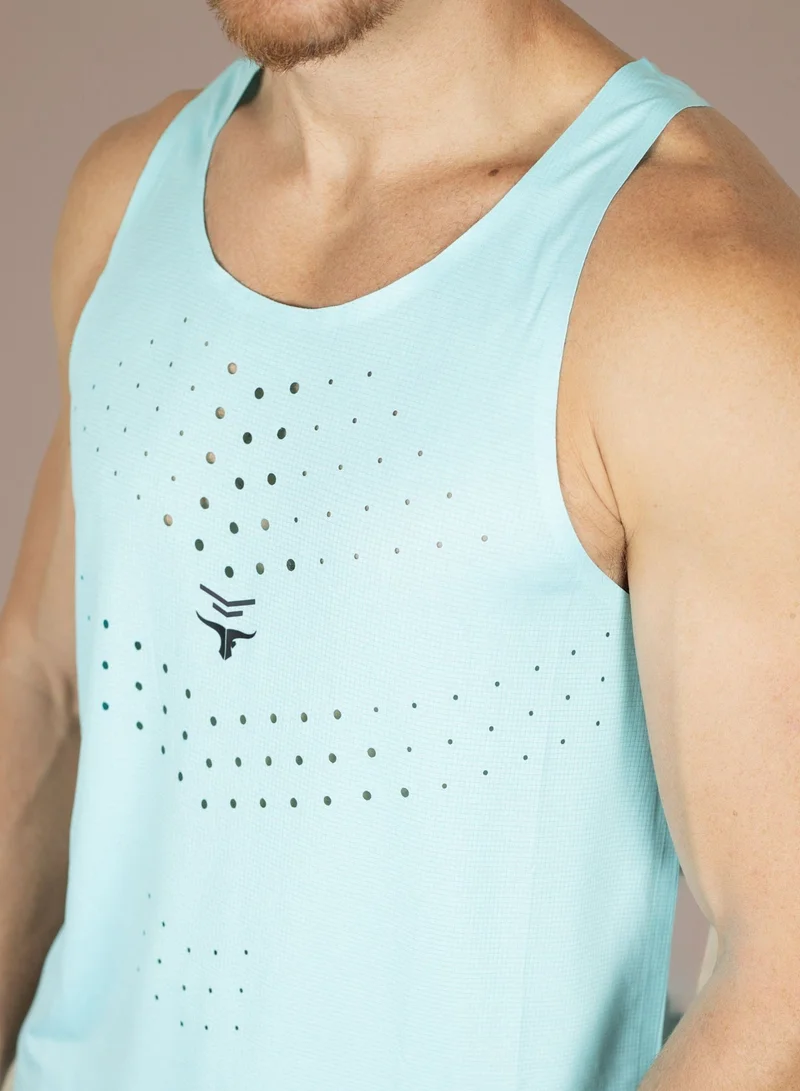 THUGFIT THUGFIT AgileAura Activewear Men's Slim Fit Tank Top - Blue