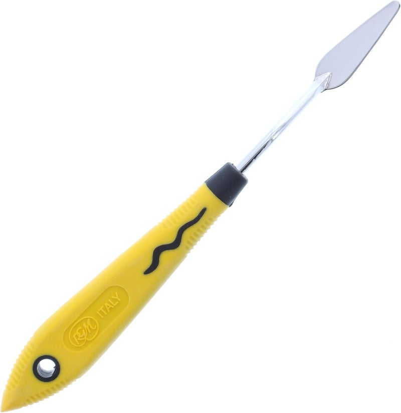 Soft Grip Palette Knife, Yellow, No.2,RGR002