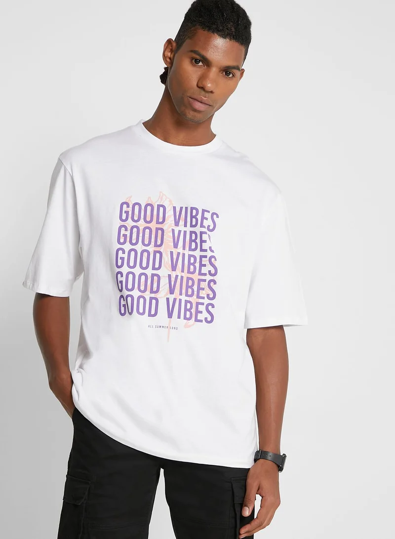 Seventy Five Oversize Good Vibes T-Shirt
