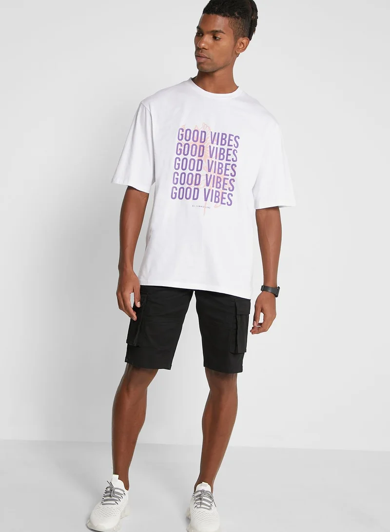 Seventy Five Oversize Good Vibes T-Shirt