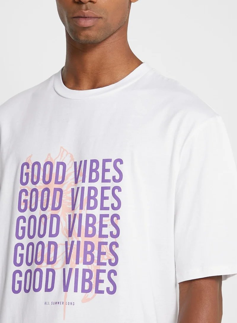 Seventy Five Oversize Good Vibes T-Shirt